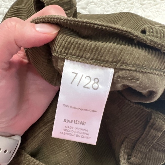 Women’s Green Corduroy Pants Size 7/28 - Picture 4 of 4